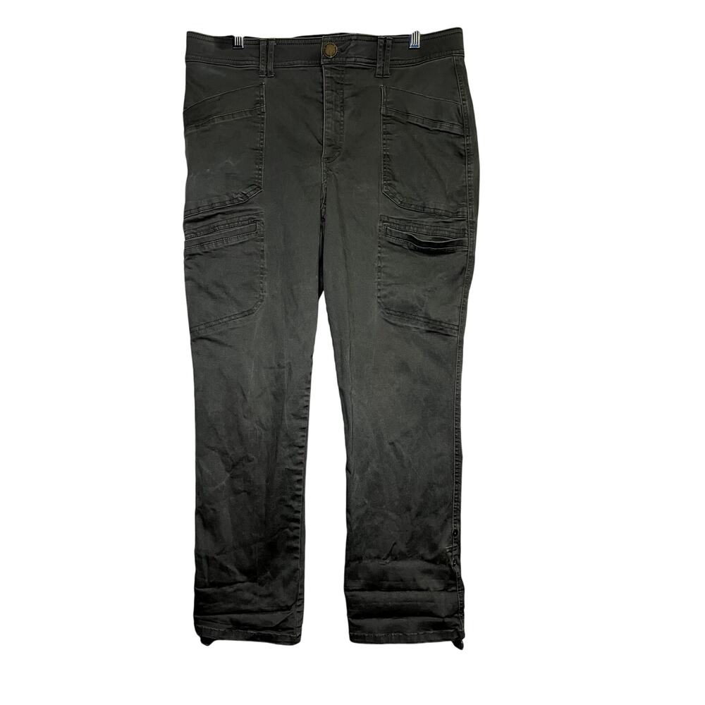 Democracy Women's Straight Leg Cargo Jeans in Black